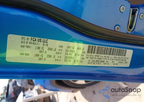 2019 Jeep Compass Latitude 4X4 z USA, uszkodzony, nr VIN 3C4NJDBB4KT600681